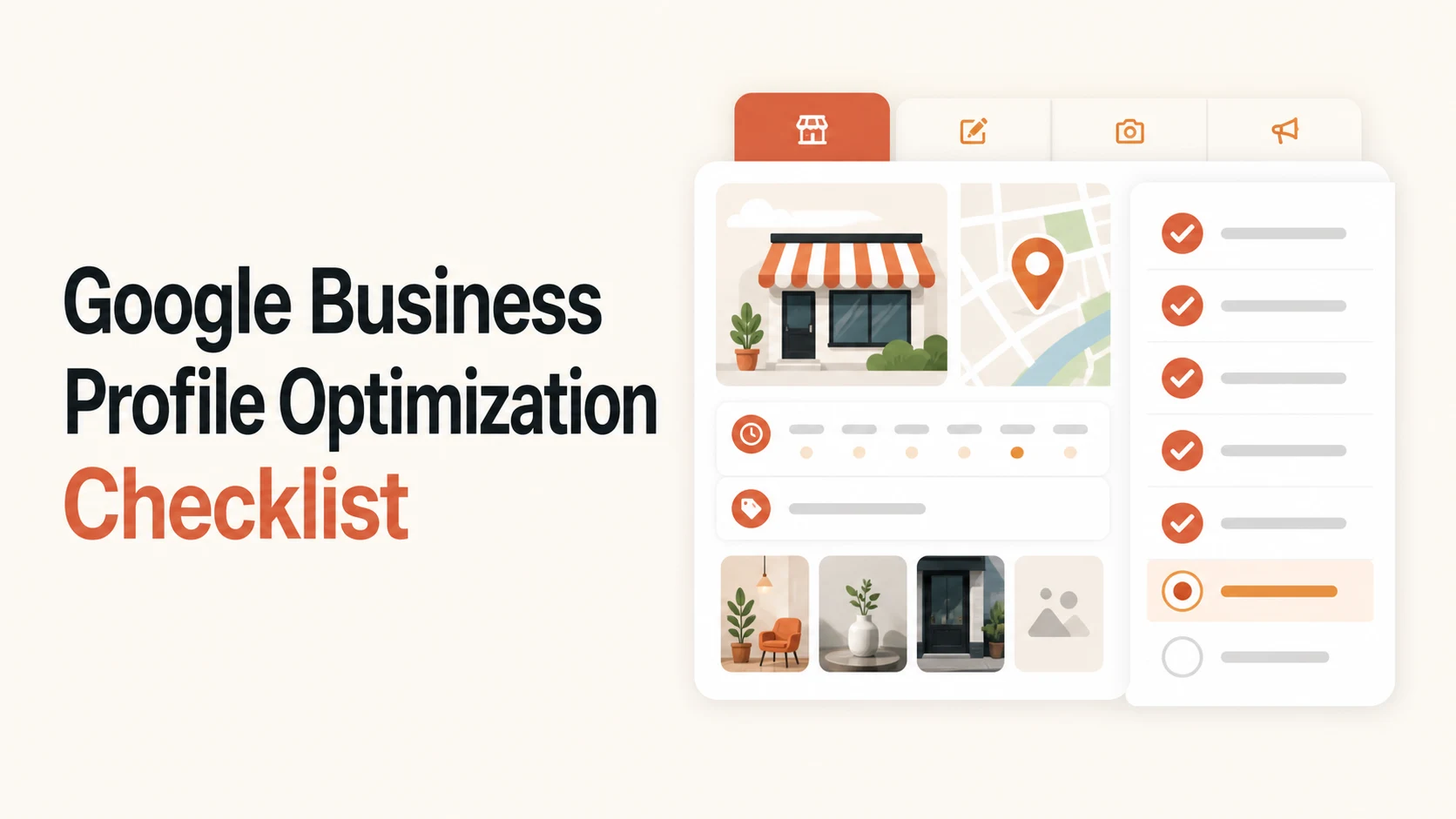 Google Business Profile optimization checklist cover